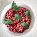 insalata di bulgur e barbabietola